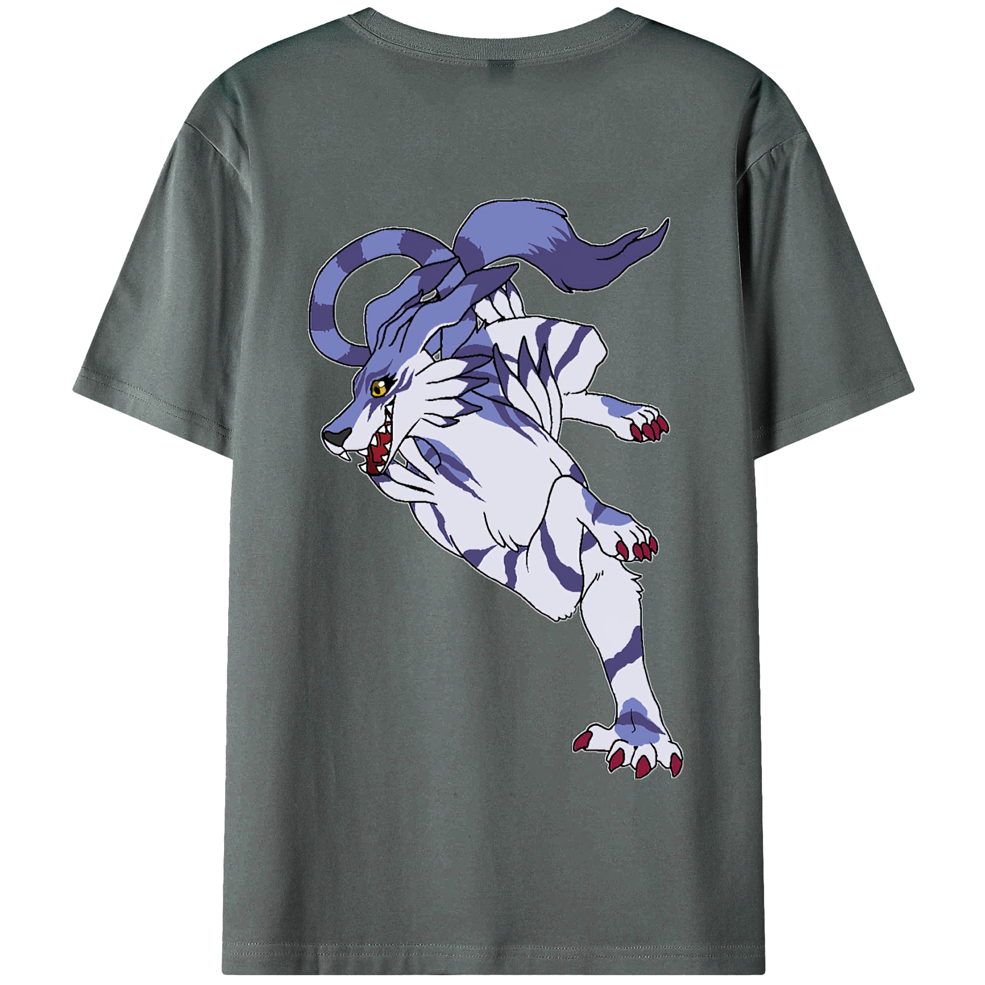 （画像用） Digimon デジタルモンスター/デジモン 綿100％半袖Tシャツ（背面プリント）